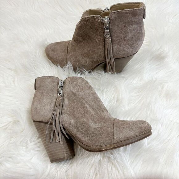 Rag & Bone Womens Margot Ankle Boots in Beige Size 35 Classic US Size 5 Zipper - Picture 1 of 11